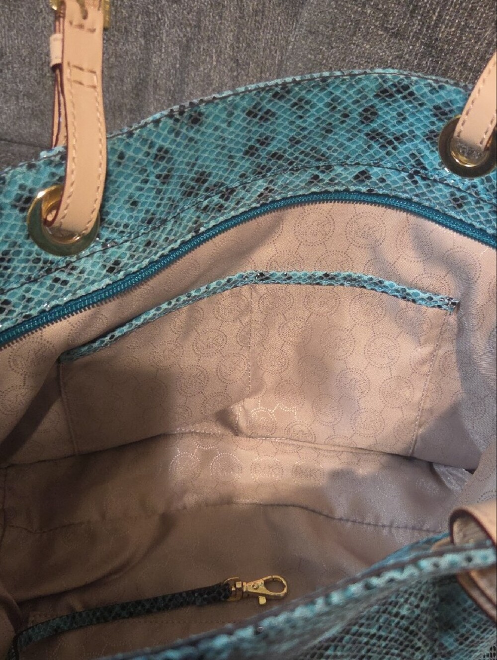 Michael Kors Jet Set Python Tote - Picture 5 of 7